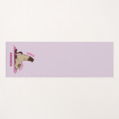 Yoga Badass Workout Kitty Cat Custom Name Yoga Mat (Voorkant (horizontaal))