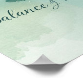 Yoga Balance and Bubbles for Yoga Party  Poster (Hoek)