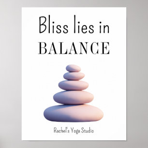 Yoga Balans Citaat Meditatie Energie Mindfulness Poster