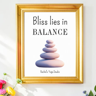 Yoga Balans Citaat Meditatie Energie Mindfulness Poster