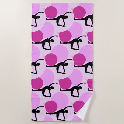 Yoga Beach Towel Strandlaken (Voorkant)