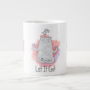 Yoga Bear Laat het los Grote Koffiekop