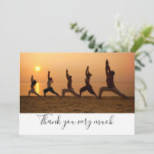 Yoga Bedankt kaart (Staand voorkant)