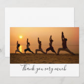 Yoga Bedankt kaart (Voorkant / Achterkant)