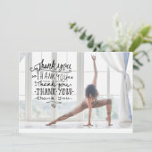 Yoga Bedankt kaart (Staand voorkant)