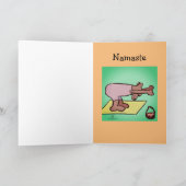Yoga Beer Namaste wenskaart Bedankkaart (Binnen)