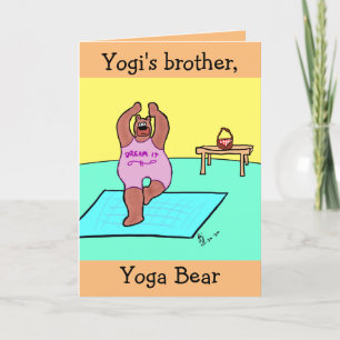 Yoga Beer Namaste wenskaart Bedankkaart