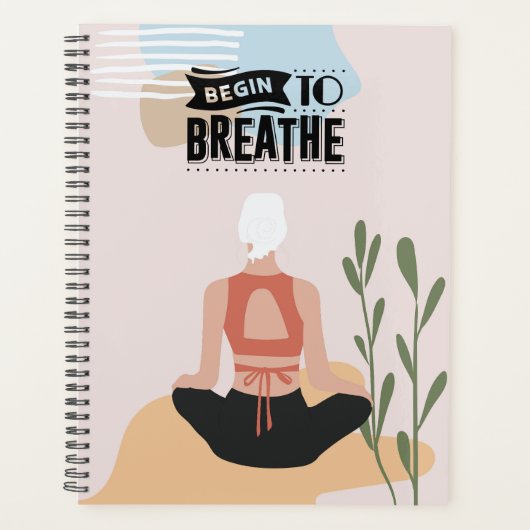 Yoga, Begin om te ademen Planner (Voorkant)