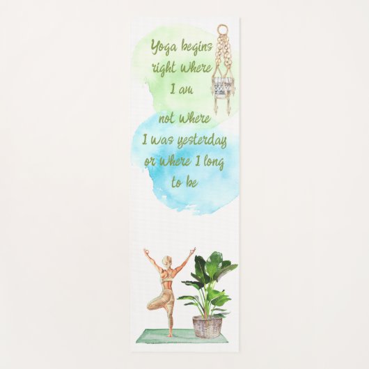 Yoga Begins Fitness Mat (Voorkant)