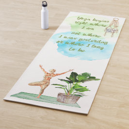 Yoga Begins Fitness Mat