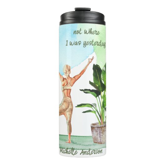 Yoga Begins Travel Mug Thermosbeker (Voorkant)