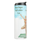 Yoga Begins Travel Mug Thermosbeker (Gedraaid links)