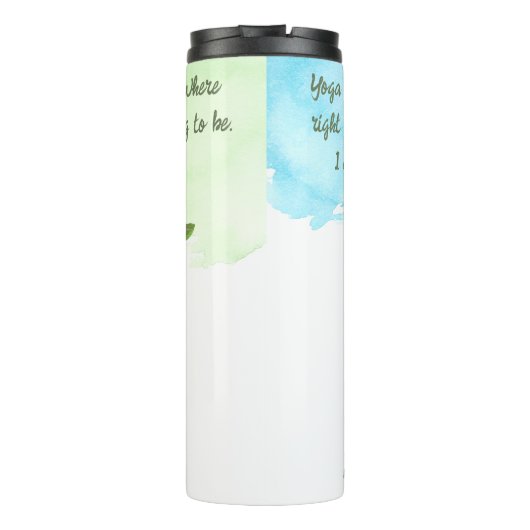 Yoga Begins Travel Mug Thermosbeker (Achterkant)