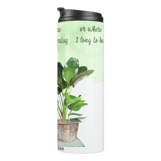 Yoga Begins Travel Mug Thermosbeker (Geroteerd rechts)