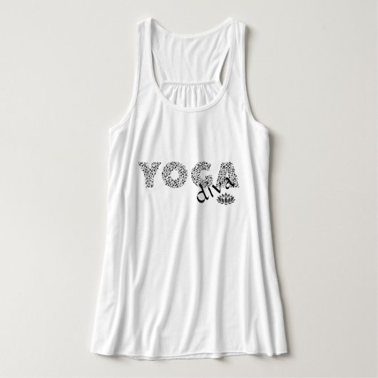 YOGA Bella Flowy Racerback Tanktop (Design voorkant)