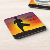 Yoga Beverage Coaster Bier Onderzetter (Linkerzijde)