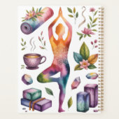 Yoga-bevestiging geïnspireerd planner (Achterkant)