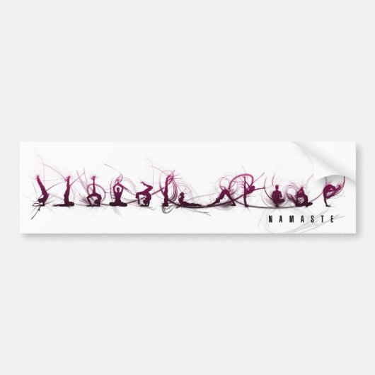 Yoga-beweging Bumpersticker (Voorkant)