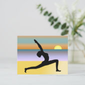 Yoga bij de Beach Post Kaart (Staand voorkant)