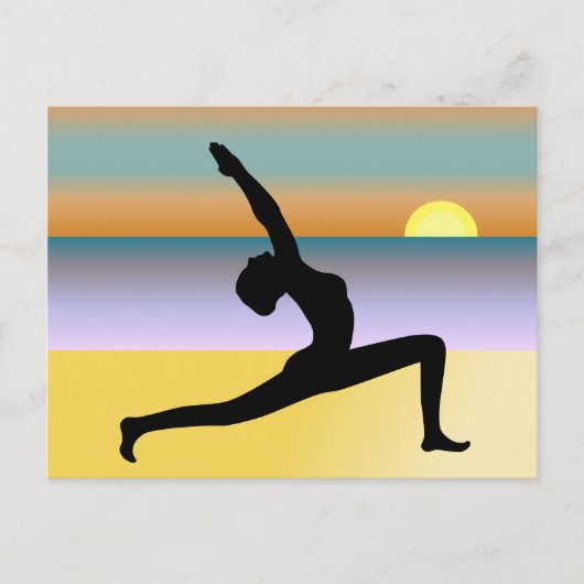 Yoga bij de Beach Post Kaart (Voorkant)