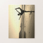 YOGA BIJ DE STRANDpuzzel Legpuzzel (Verticaal)
