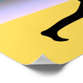 Yoga bij het Beach Yoga Pose Poster Print (Hoek)