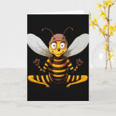 Yoga Bij  Kaart (Gele Bloem)