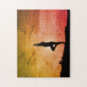 YOGA BIJ ZONSONDERGANG LEGPUZZEL (Verticaal)