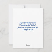 Yoga Birthday Card Feestdagenkaart (Achterkant)