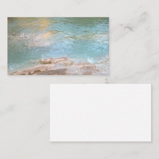 Yoga Blue Green Water Visitekaartje (Voorkant / Achterkant)