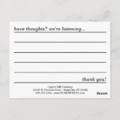 yoga blur-commentaarkaart briefkaart (Achterkant)