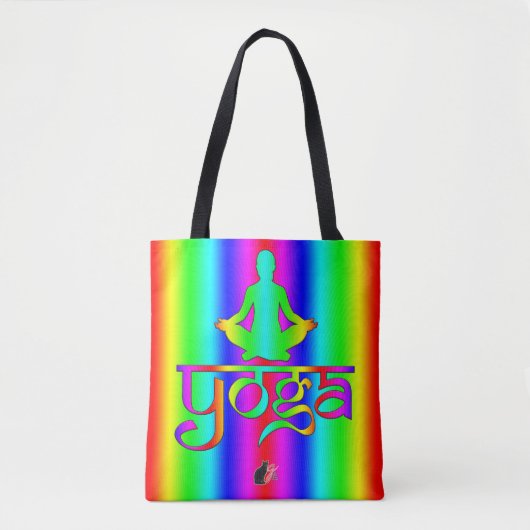 Yoga boodschappentas tote bag (Voorkant)