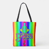 Yoga boodschappentas tote bag (Achterkant)