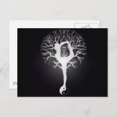 Yoga-boom 2 briefkaart (Voorkant / Achterkant)