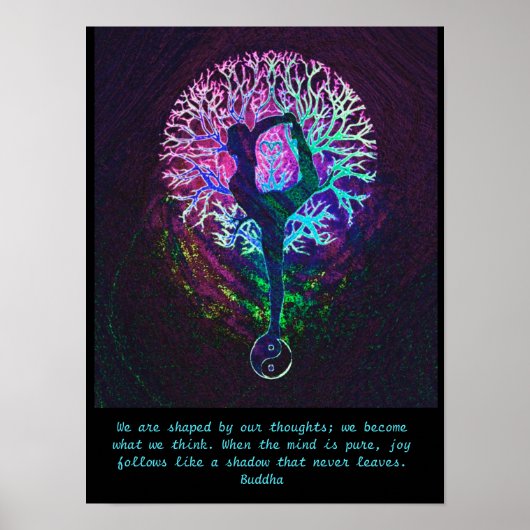 Yoga-boom - Boeddha-citaat Poster (Voorkant)