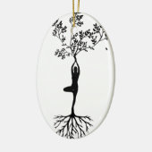 Yoga/boom  keramisch ornament (Links)