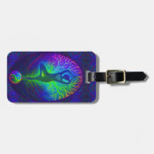 Yoga Boom Vrede Regenboog Bagagelabel (Voorkant horizontaal)