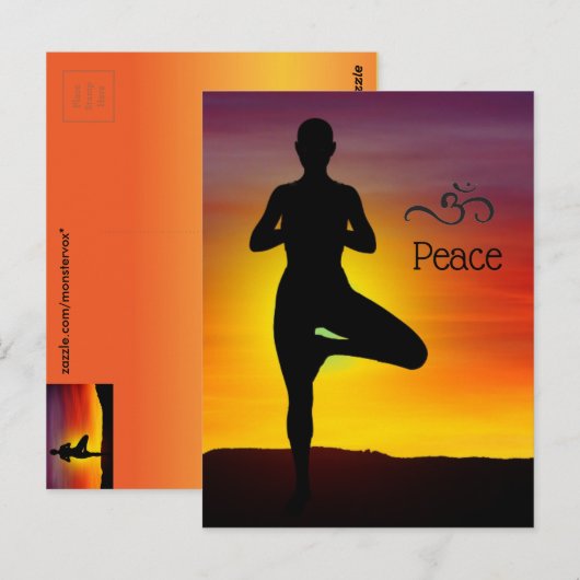 Yoga Briefkaart (Voorkant / Achterkant)