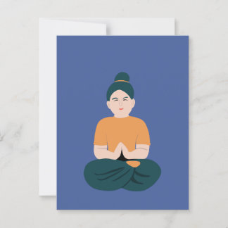 Yoga briefkaart