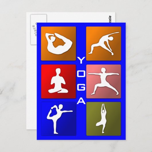 Yoga briefkaart (Voorkant / Achterkant)