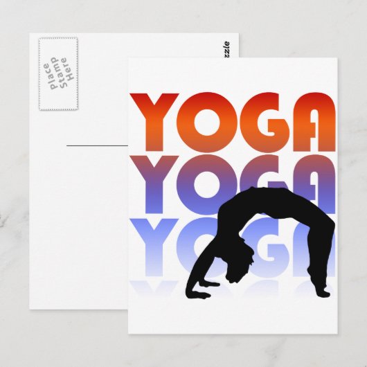 yoga briefkaart (Voorkant / Achterkant)