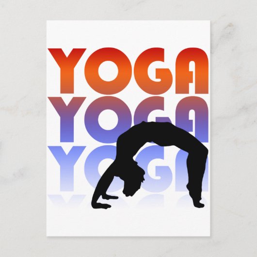 yoga briefkaart (Voorkant)