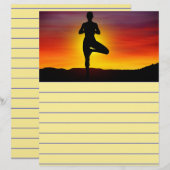 Yoga Briefpapier (Voorkant / Achterkant)