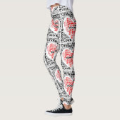 Yoga Broek Love Salsa Dancing Red Heart Leggings (Links)