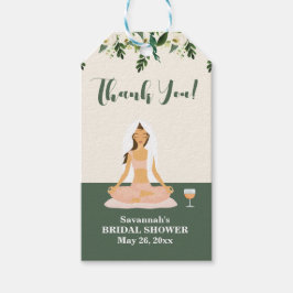Yoga Bruid Mimosa Bruiloft Borrel Bedankt Cadeaulabel