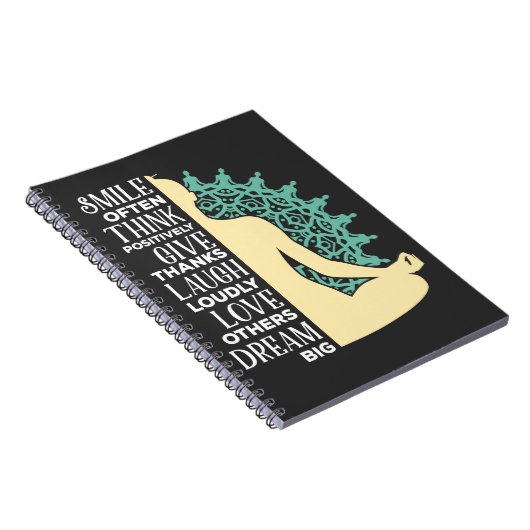 Yoga Buddhist Meditation Quote Zen Boeddhisme Notitieboek (Rechterzijde)