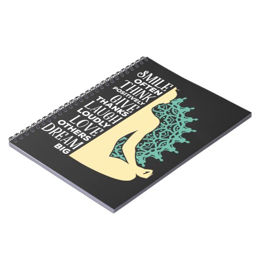 Yoga Buddhist Meditation Quote Zen Boeddhisme Notitieboek (Linkerzijde)