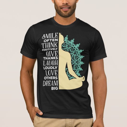 Yoga Buddhist Meditation Quote Zen Boeddhisme T-shirt (Voorkant)
