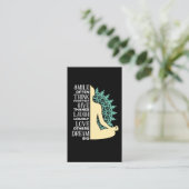 Yoga Buddhist Meditation Quote Zen Boeddhisme Visitekaartje (Staand voorkant)