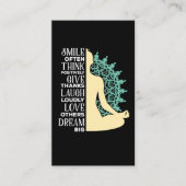 Yoga Buddhist Meditation Quote Zen Boeddhisme Visitekaartje (Voorkant)